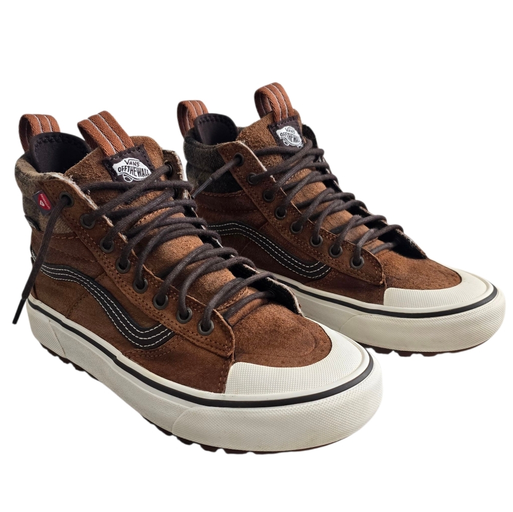 Vans Brown Suede High-Top Sneakers